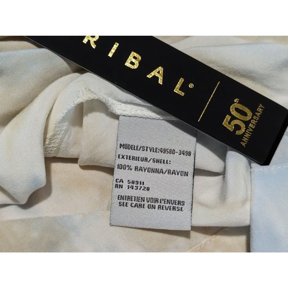 Tribal Tunic boho gyspy long sleeve light colored tie dye blouse tunic size L - Picture 7 of 8